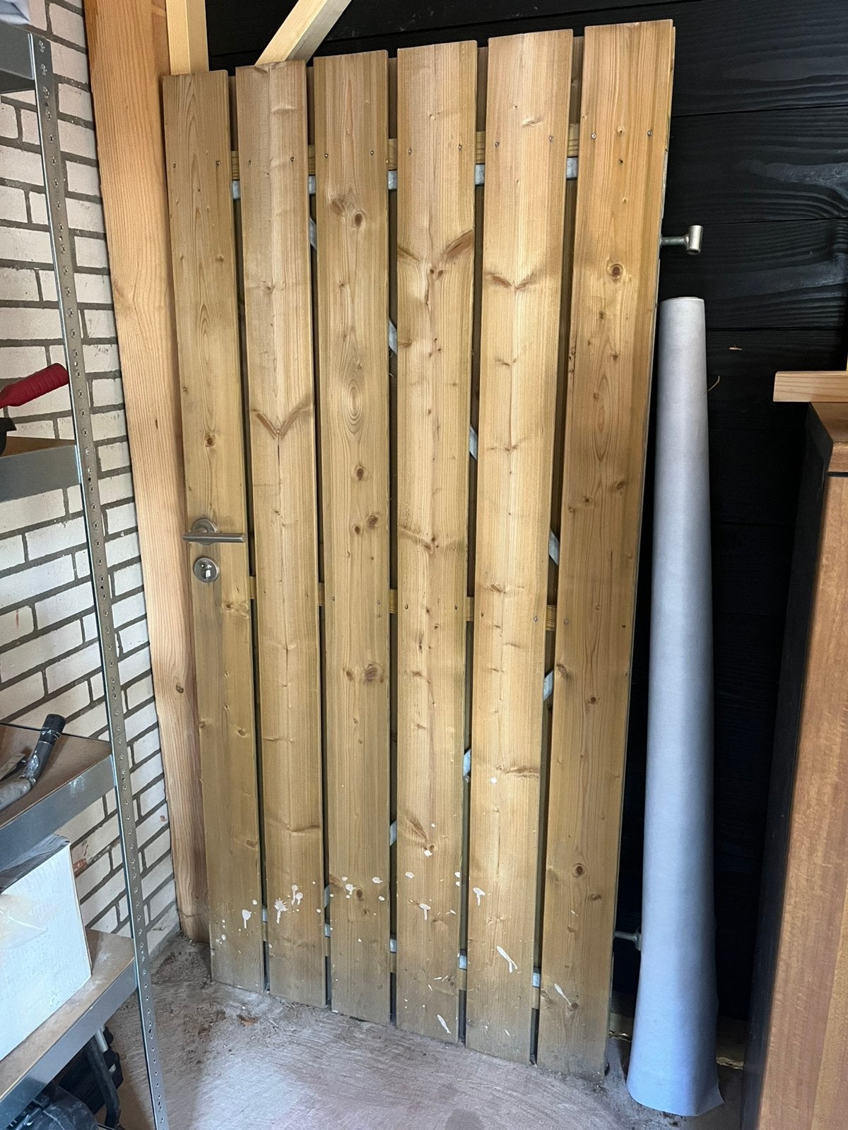 Houten poortdeur 190x90, Tuin en Terras, Tuinpoorten, Ophalen, Gebruikt, Minder dan 100 cm, Looppoort