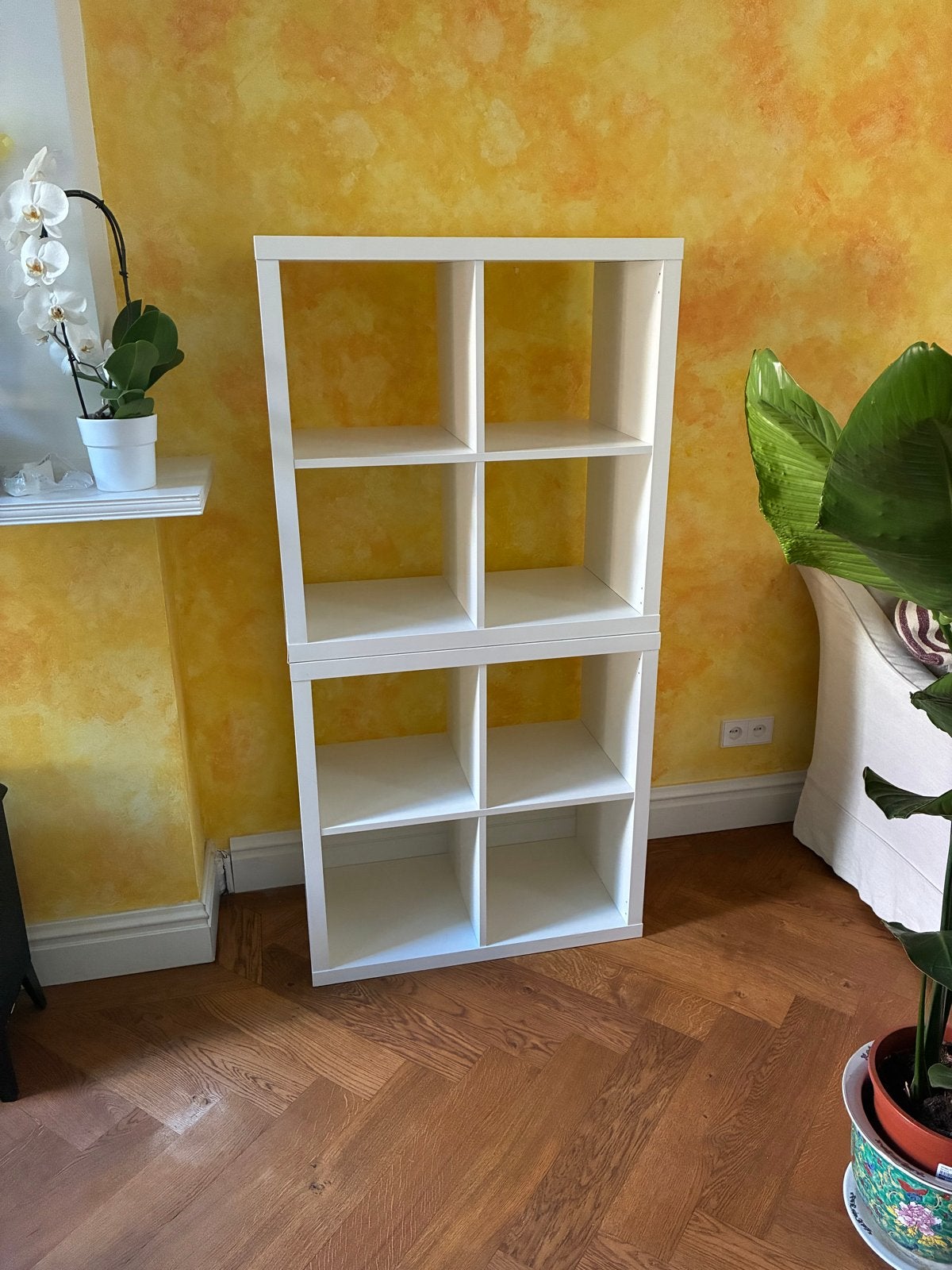 2x Witte Kallax kasten ikea, Met plank(en), Zo goed als nieuw, 150 tot 200 cm, 25 tot 50 cm