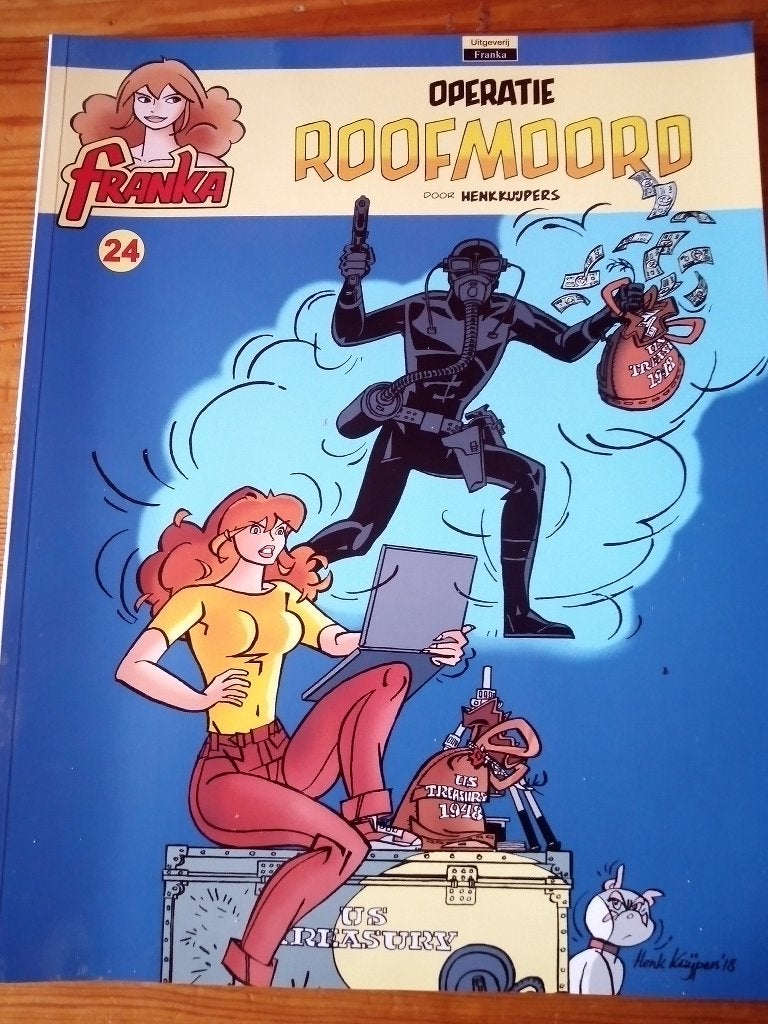 Franka 24 Operatie Roofmoord, Eén stripboek, Ophalen of Verzenden, Zo goed als nieuw, Henk Kuijpers