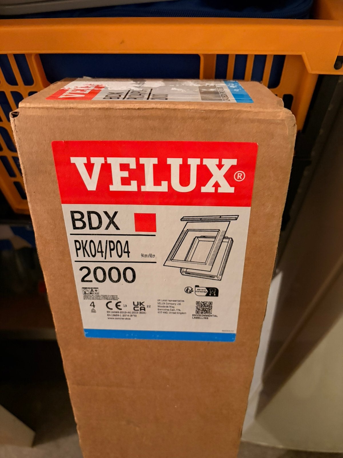 VELUX BDX 2000 isolatieframe PK04/P04 94x98 cm, Minder dan 4 cm, Overige materialen, Nieuw, Ophalen of Verzenden
