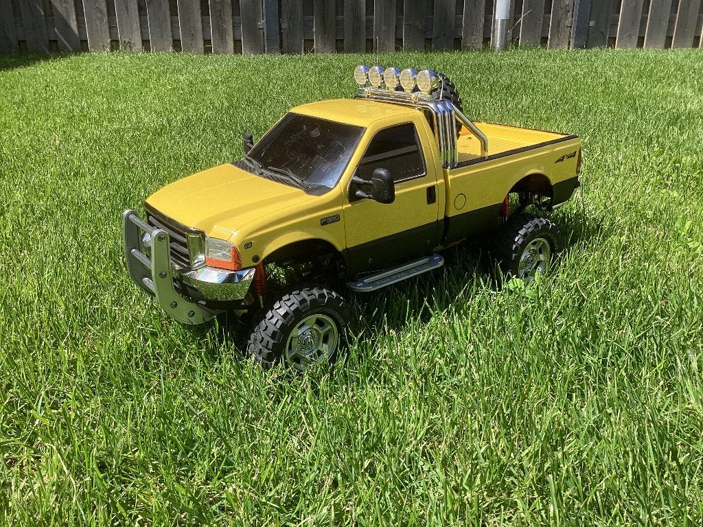 Tamiya F-350 met MFC-02., Auto offroad, Zo goed als nieuw, Schaal 1:10, RTR (Ready to Run)
