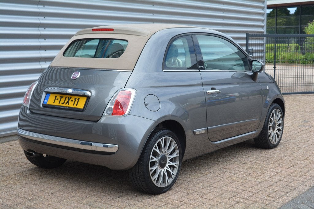 Fiat 500C 0.9 TwinAir Lounge Cabrio/Carplay/Leder/OrgNL, Auto's, Fiat, 86 pk, Gebruikt, Cabriolet, Handgeschakeld