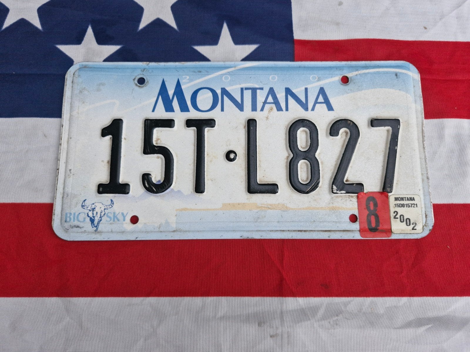 Kentekenplaat Montana USA Nummerplaat nummerbord License VS, Ophalen of Verzenden, Gebruikt, Auto's