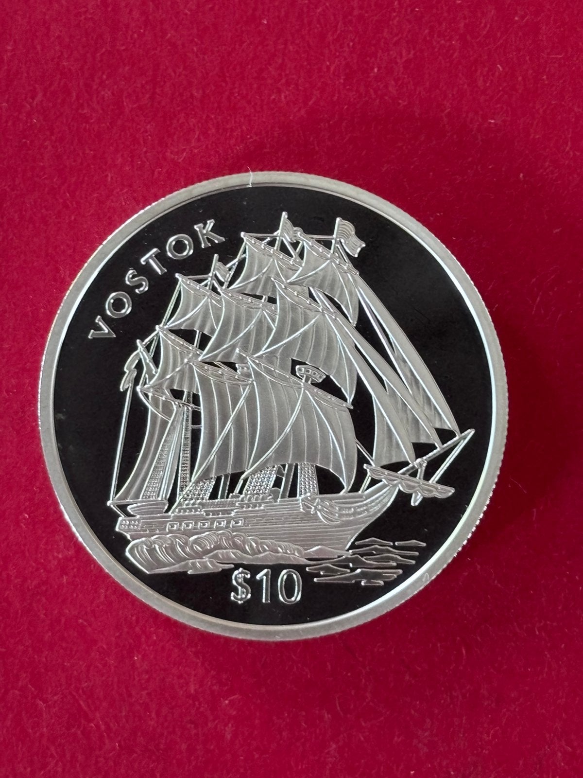 Fiji Island 10 dollars 2002 Proof 0,925 zilver 28.29 grams, Postzegels en Munten, Munten | Oceanië, Ophalen of Verzenden, Zilver