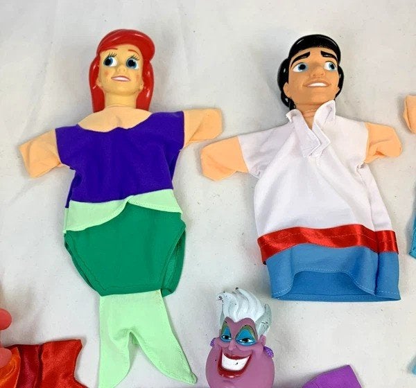 Disney Kleine Zeemeermin Handpoppen Set poppenkast compleet, Coolsingel 104, 3011 AG Rotterdam, Netherlands, Zo goed als nieuw
