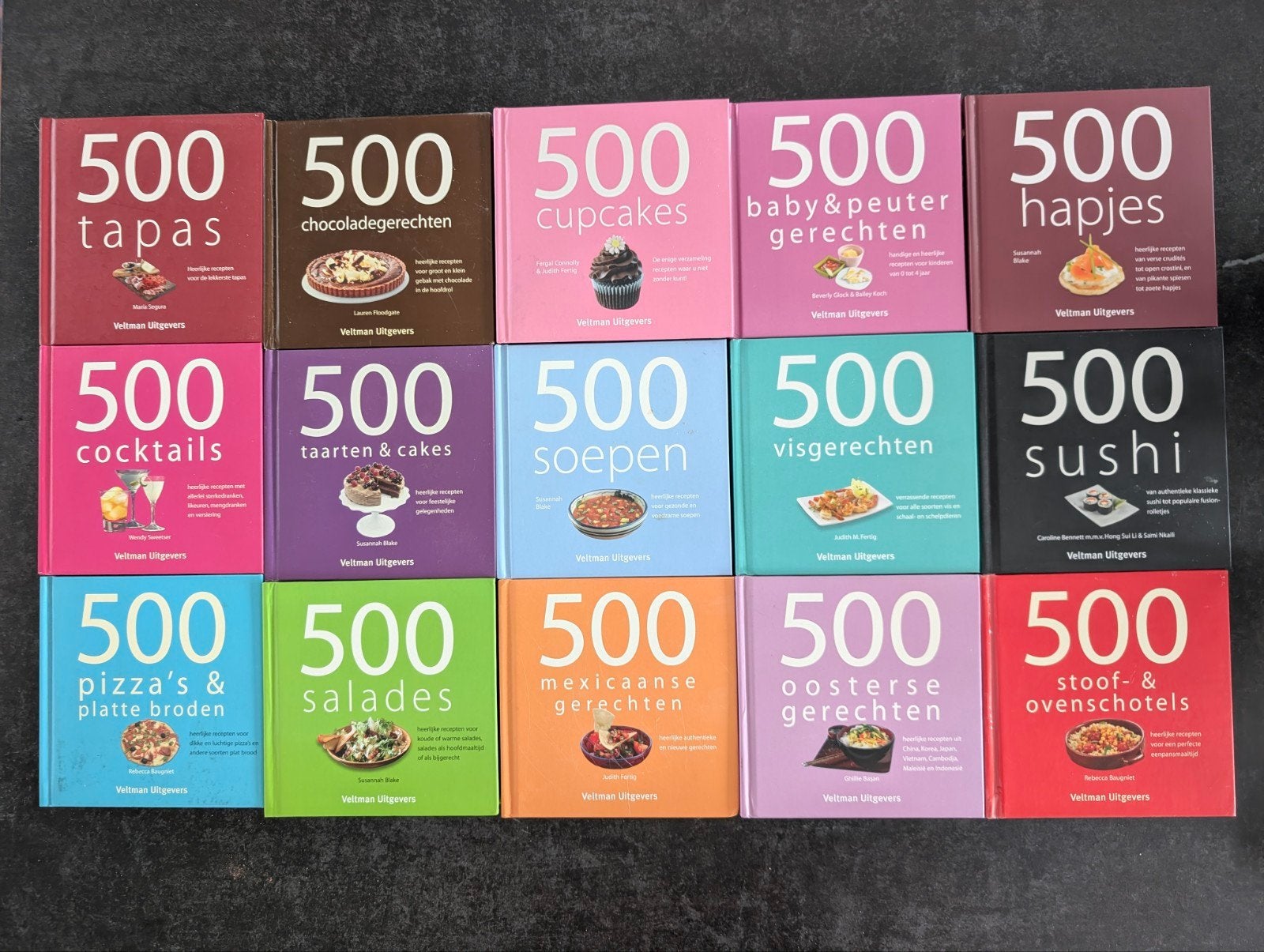15x '500' Receptenboeken - Diverse Culinaria Collectie, Boeken, Ophalen of Verzenden, Gelezen, Overige typen