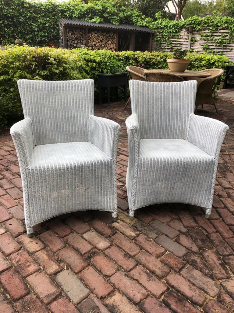 Loyd Loom stoelen, Tuin en Terras, Tuinstoelen, Ophalen, Gebruikt, Rotan