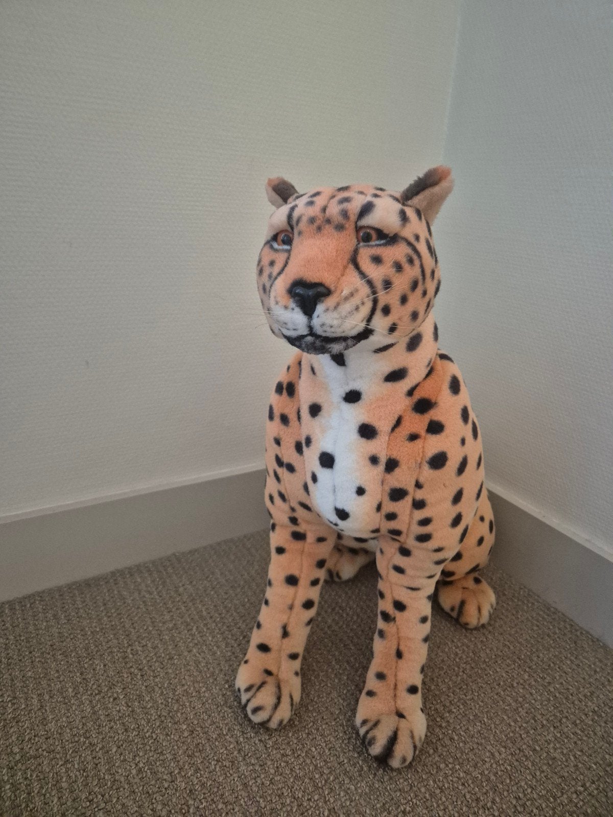Grote Cheeta Knuffel - 50cm Hoog - Zo Goed als Nieuw, Ophalen, Oranje, Overige typen, Zo goed als nieuw
