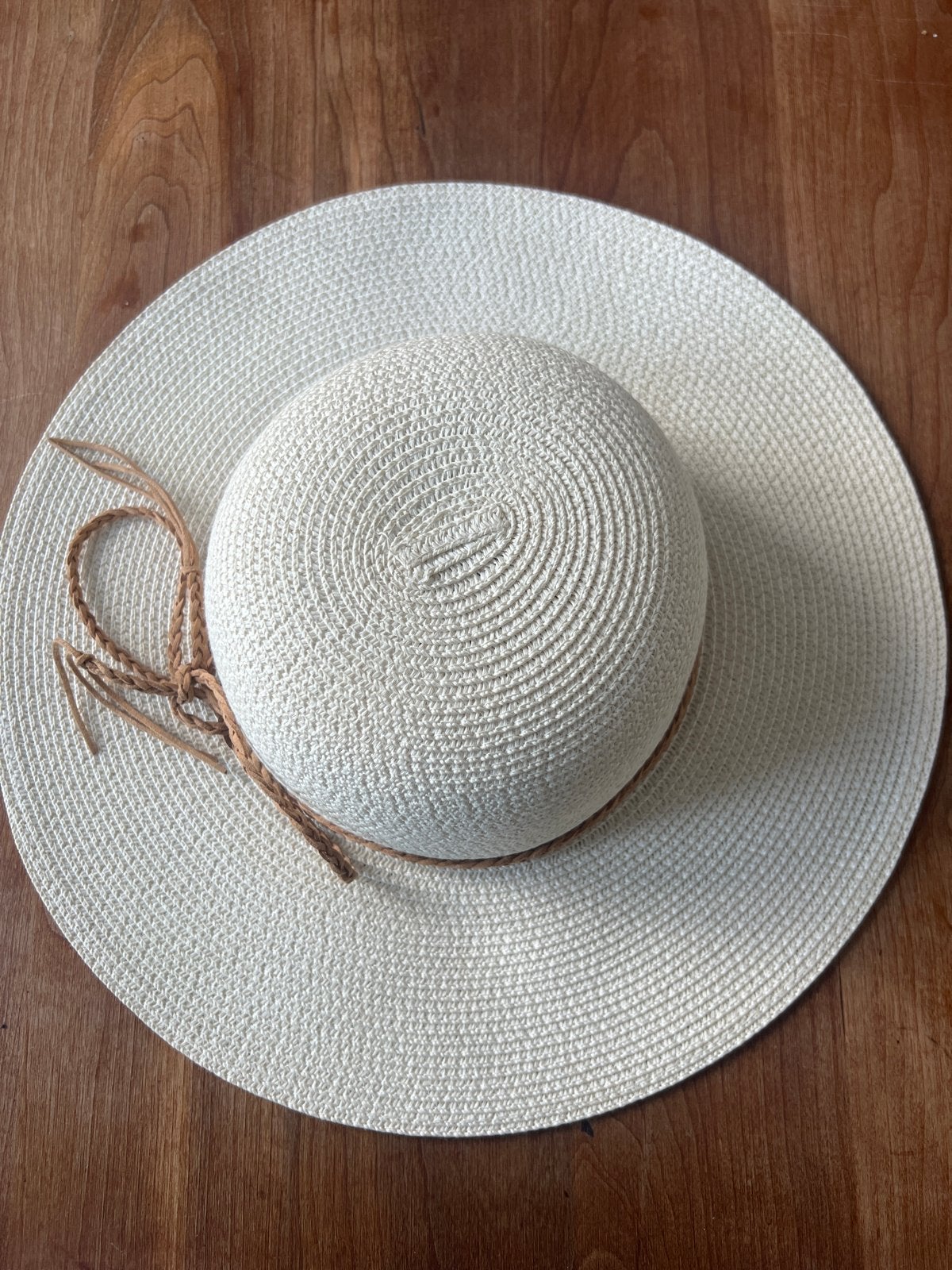 Stijlvolle Zomerhoed met Gevlochten Band, Kleding | Dames, Ophalen, Zo goed als nieuw, One size fits all, Hoed