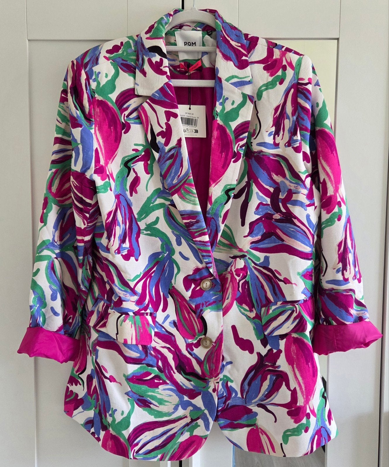 POM Amsterdam Blazer Fiore di Zucca - Nieuw met kaartje, Maat 38/40 (M), POM Amsterdam, Overige kleuren, Verzenden