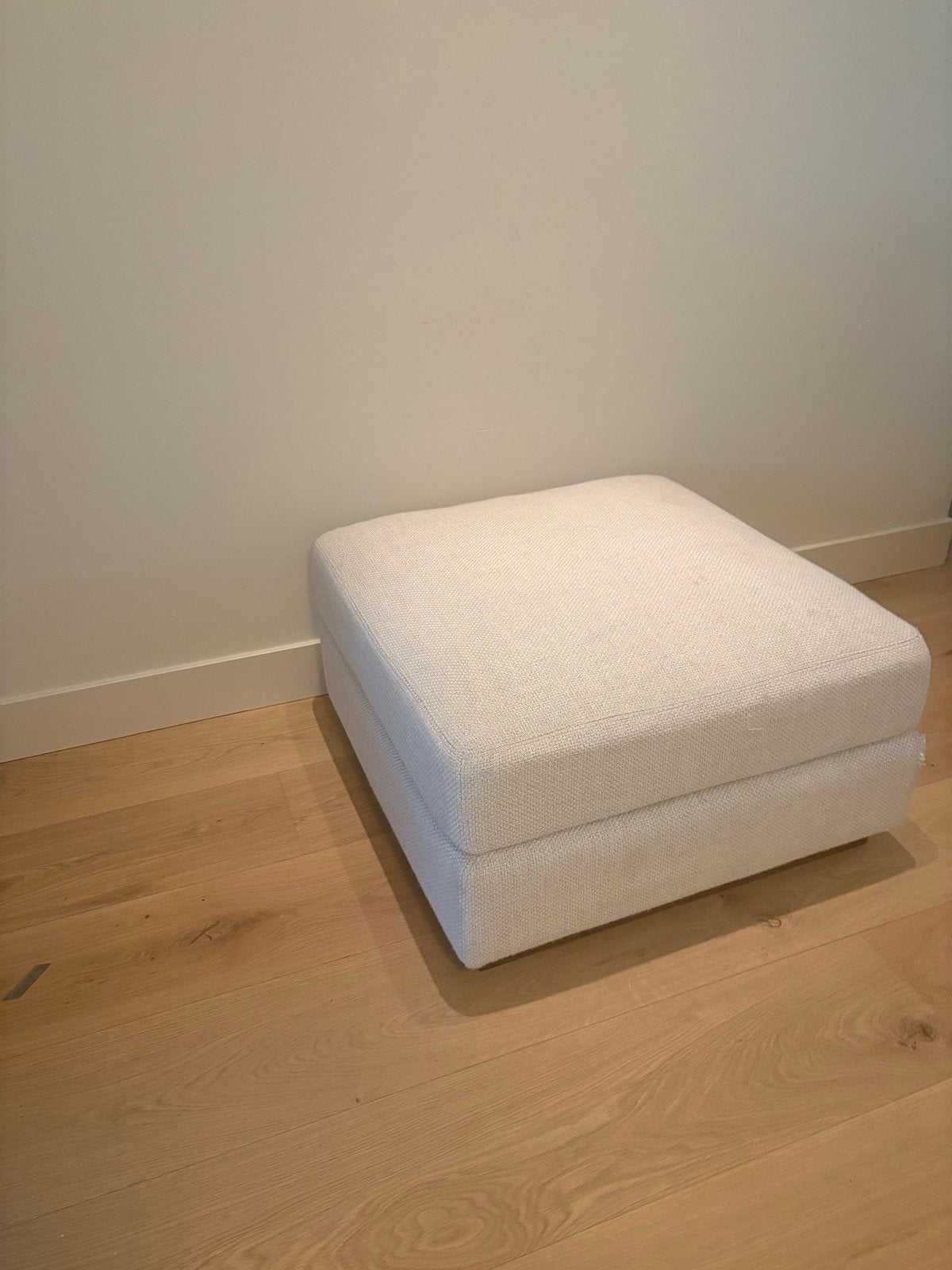 Bolia Sepia Poef 70x70 met vervangbare bekleding, Gebruikt, Vierkant, Ophalen of Verzenden, Stof