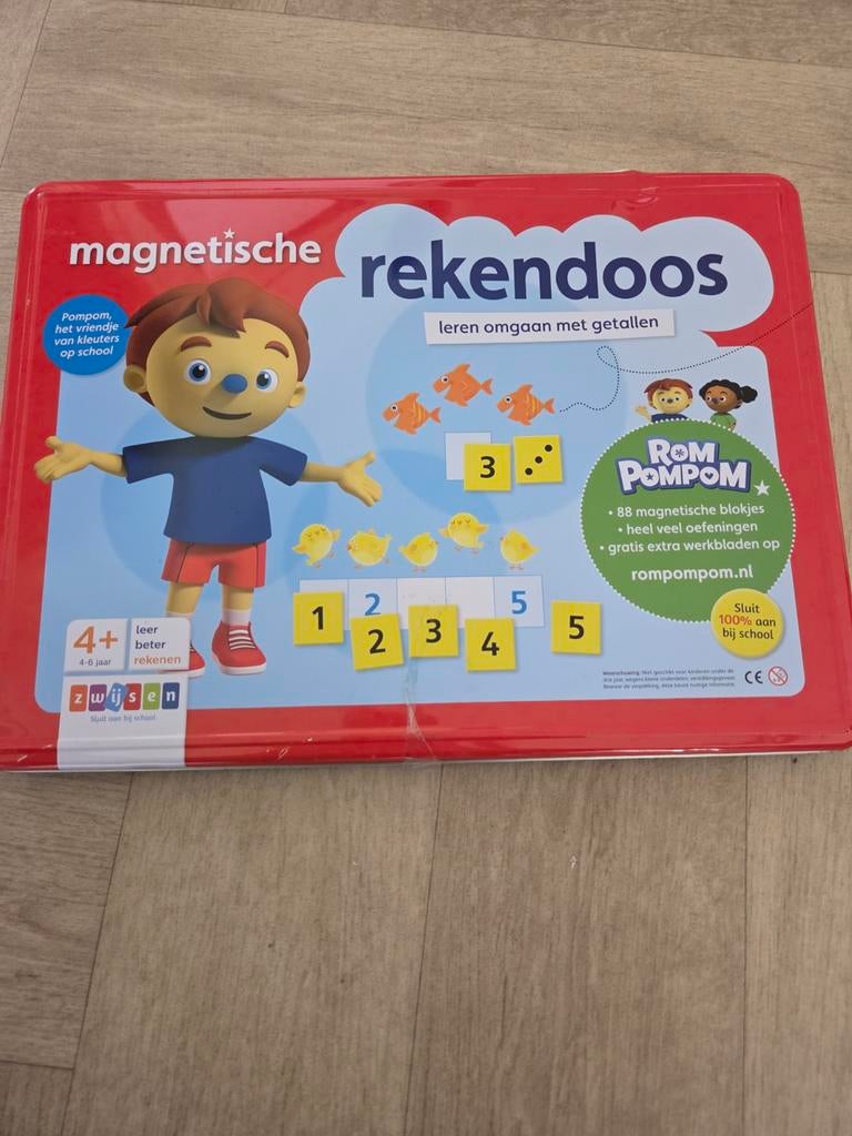 Magnetische Rekendoos Rom Pom Pom (4-6 jaar), Kinderen en Baby's, Speelgoed | Educatief en Creatief, Ophalen of Verzenden, Zo goed als nieuw
