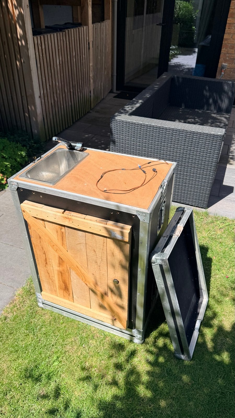 Compact keukenblok voor camper (ombouw / keuring), Ophalen, Gebruikt