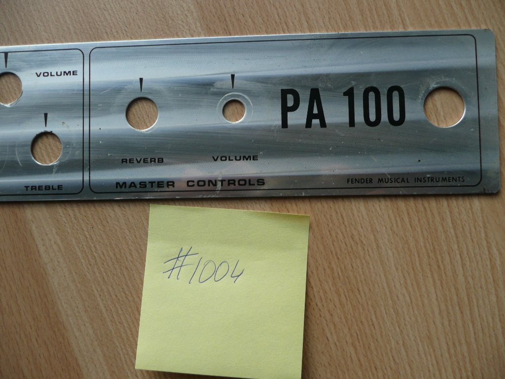 Fender PA100 frontpaneel vintage 70's, Ophalen of Verzenden, Gebruikt, Overige instrumenten