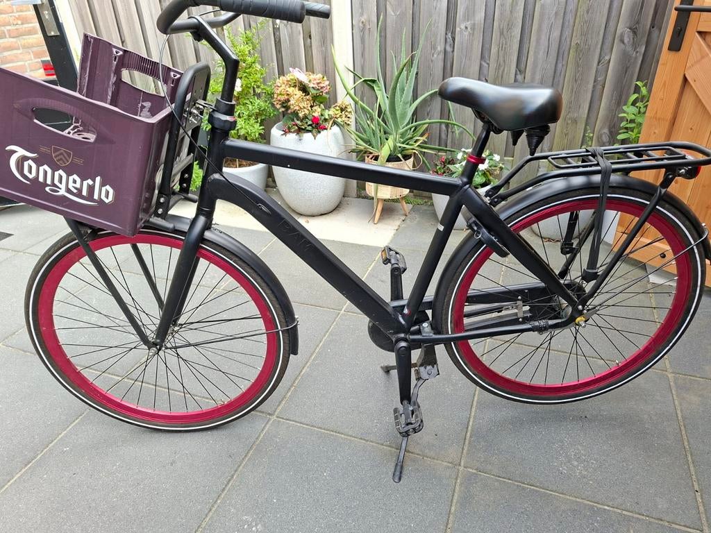 Stoere BAM herenfiets transportfiets incl Tongerlo krat, Fietsen en Brommers, Ophalen, Gebruikt, Overige merken