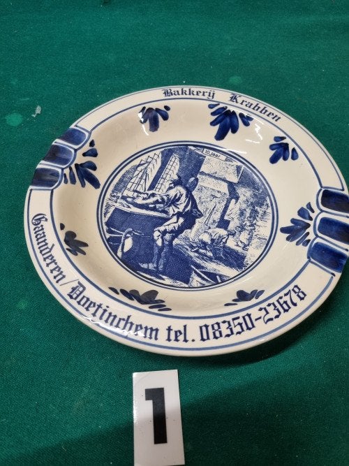 asbak delfts, Verzamelen, Ophalen of Verzenden, 'T Olde Gre-j, Info@toldegrej.nl, Endepoelstraat 20f Didam