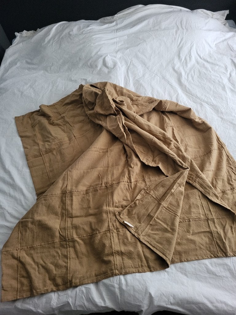 Plaid of deken (nr 7).          Maat 275 x 275 cm(label)., Huis en Inrichting, Katoen, Gebruikt, 275 cm, Ophalen of Verzenden