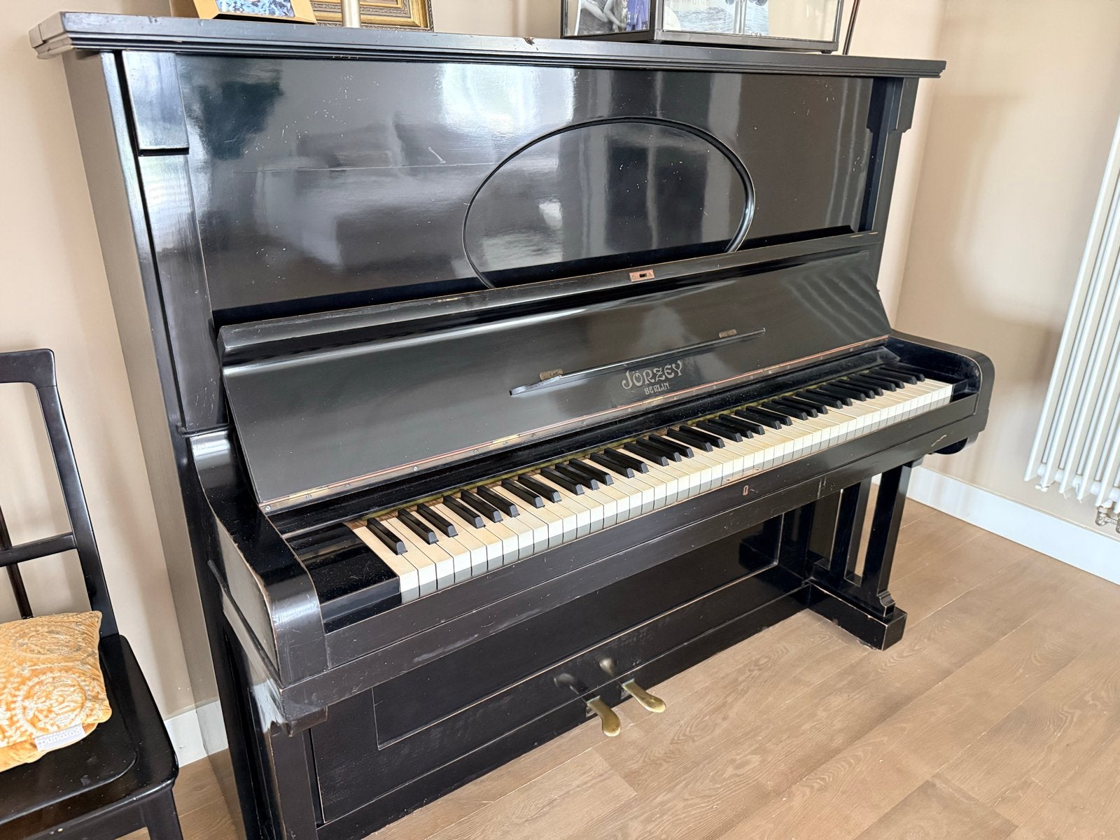 Zwarte Jörzey Berlin Piano - Gebruikt, Ophalen, Gebruikt, Zwart, Piano