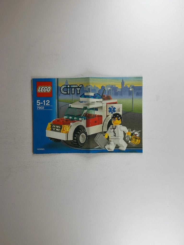 LEGO City 7902 (Instructions) for Set 7902 Doctor's Car, Lego, Overige typen, Ophalen of Verzenden, City