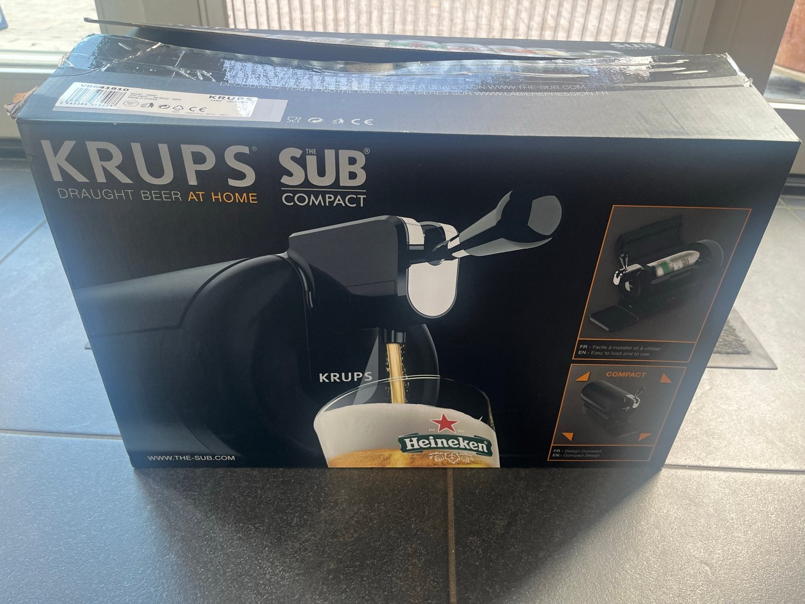 Krups The Sub Compact thuistap, Ophalen of Verzenden, Nieuw, Krups