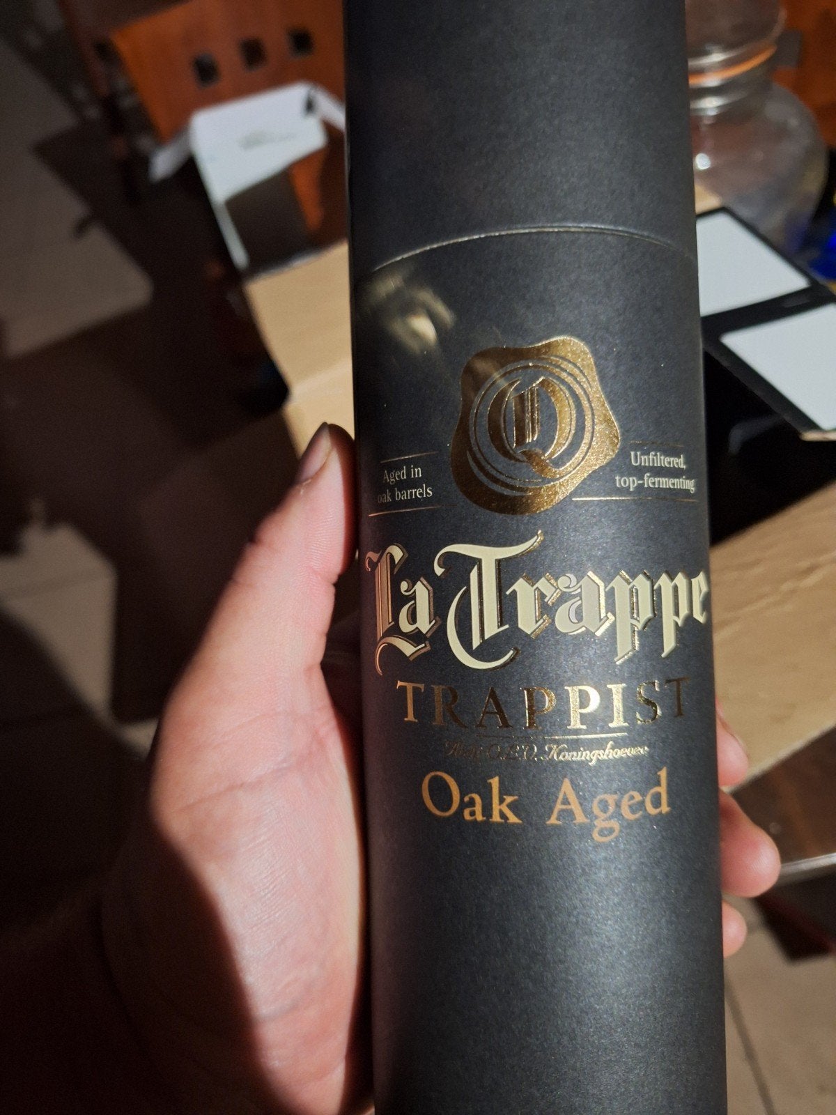 La trappe oak aged, Ophalen of Verzenden, Nieuw, Flesje(s), La Trappe