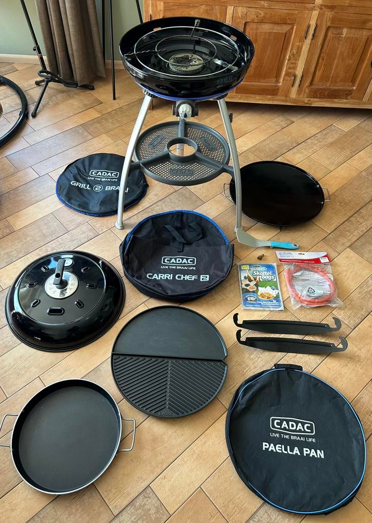 Cadac Carri Chef 2 skottelbraai - uitgebreide mooie set, Ophalen, Gebruikt