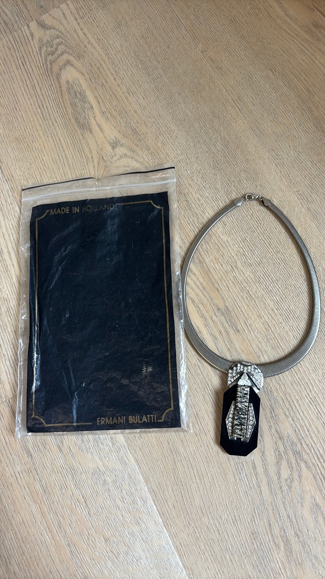 Prachtige Vintage Ermani Bulatti Statement Choker Ketting, Sieraden, Tassen en Uiterlijk, Ophalen of Verzenden, Gebruikt