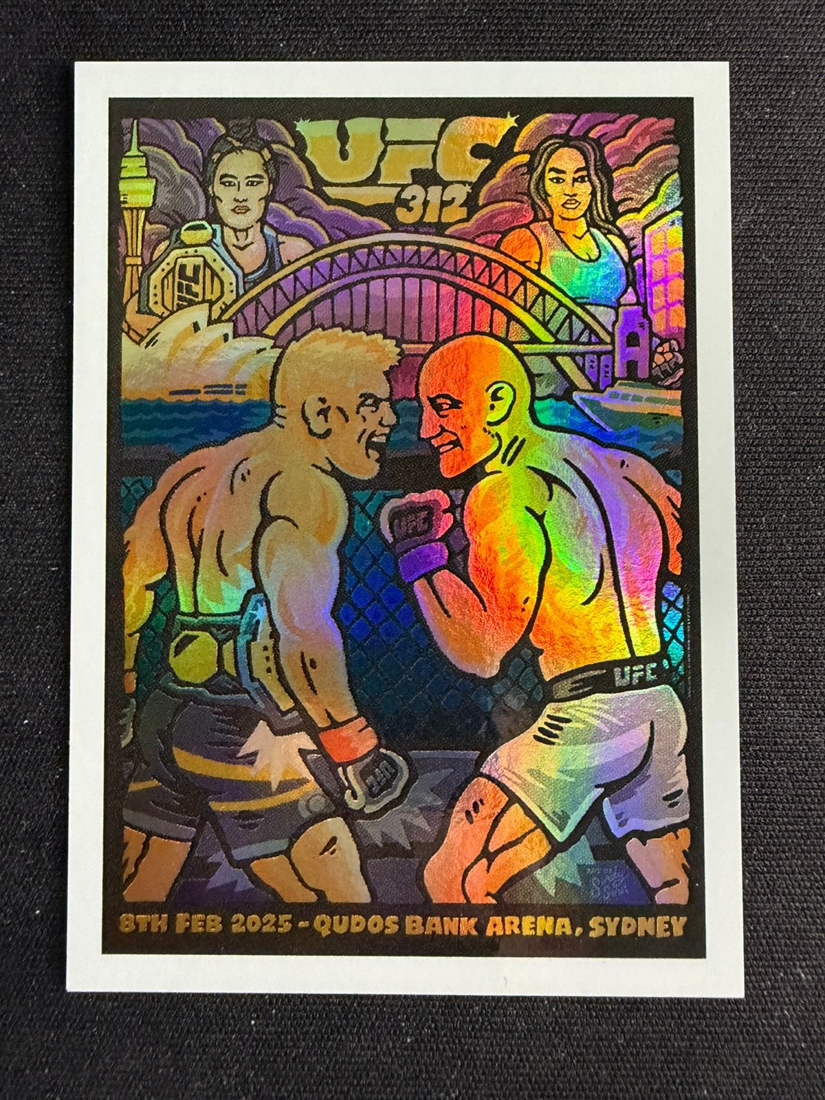 UFC 312 Poster Card Topps NOW, Ophalen of Verzenden