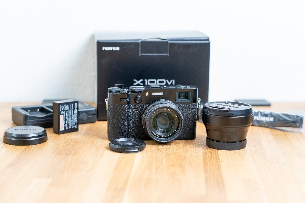 Fujifilm X100VI + TCL-X100 II en extra's, Ophalen, Geheugenkaart, Zo goed als nieuw, Fujifilm