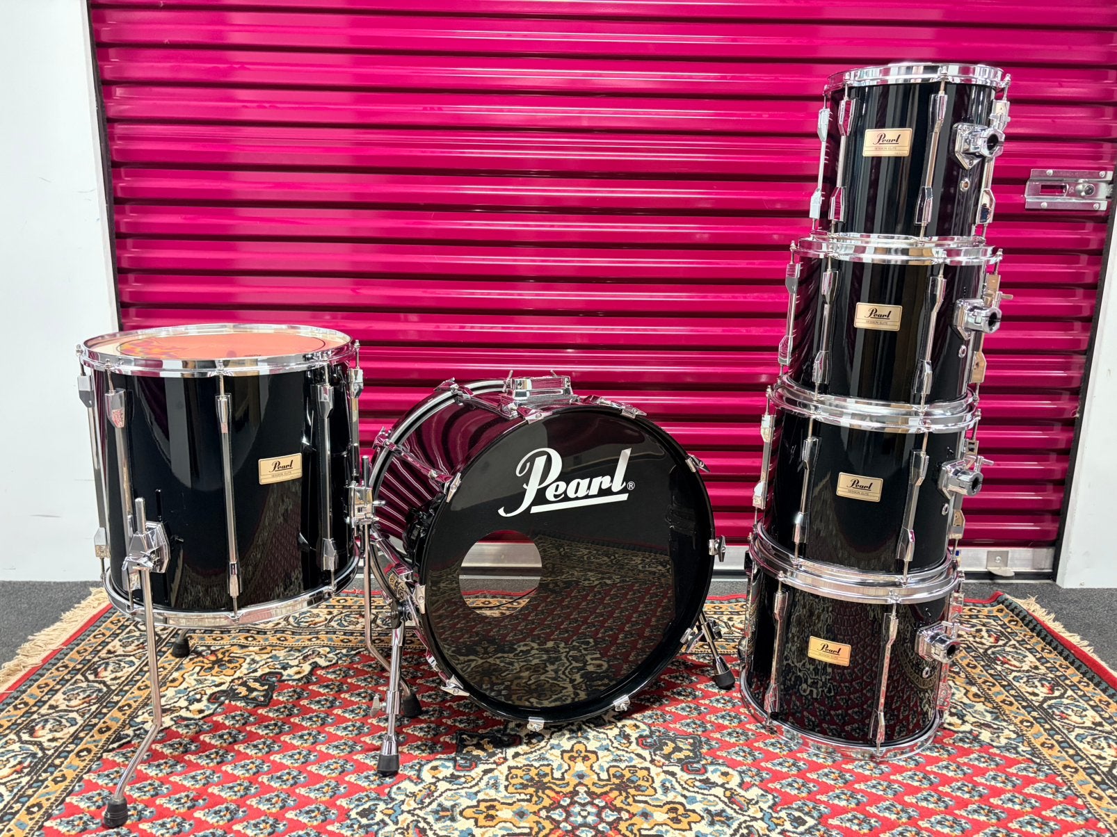 Pearl SLX Session elite shellset 22,10,12,13,14,16”, Ophalen, Gebruikt, Drums of Percussie