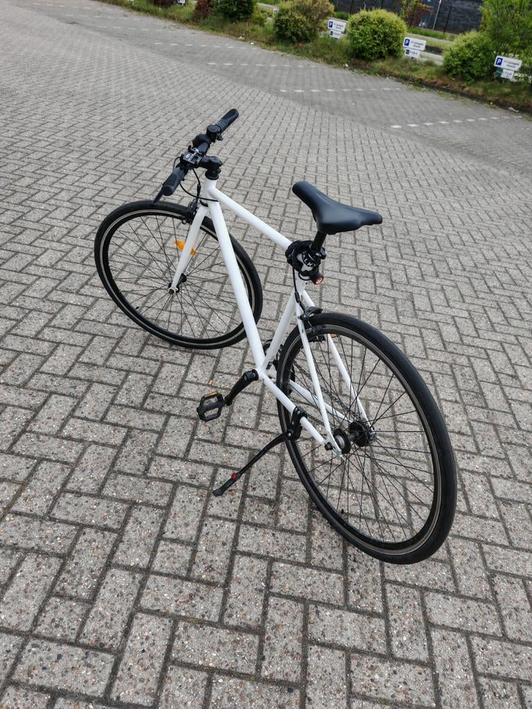 Elops 500 Single Speed Stadsfiets zgan Maat S, Fietsen en Brommers, Ophalen, Gebruikt, Velgrem, Overige merken