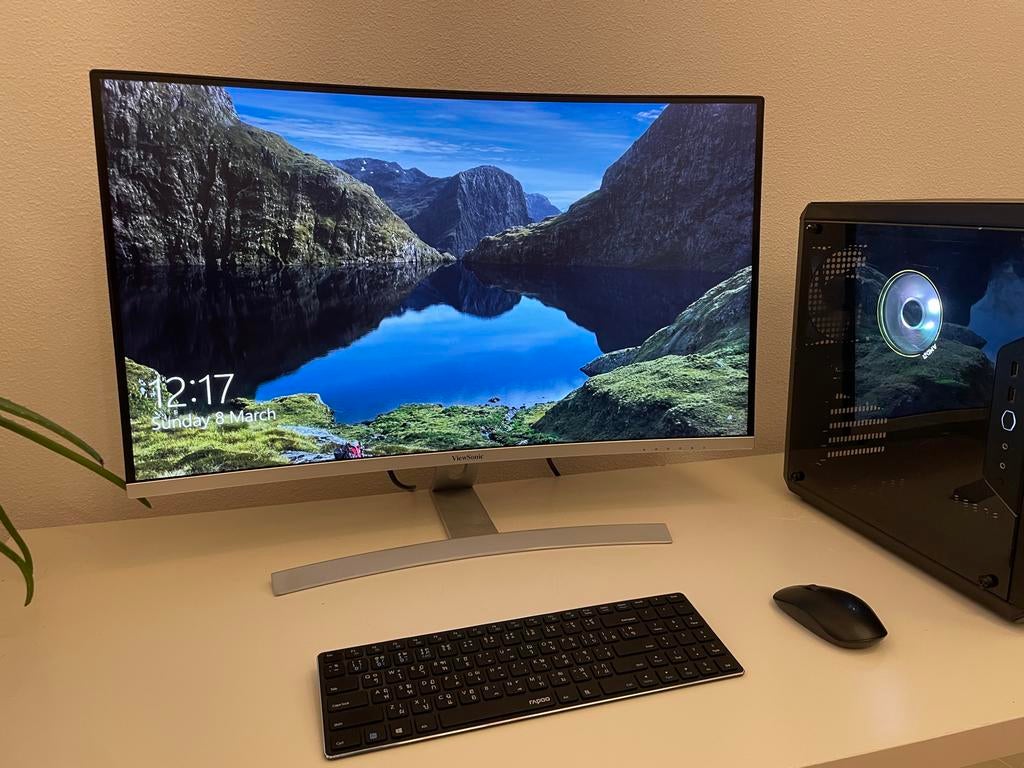 Krachtige Gaming PC met Monitor, Toetsenbord en Muis, 32 GB, Zo goed als nieuw, Gaming, SSD
