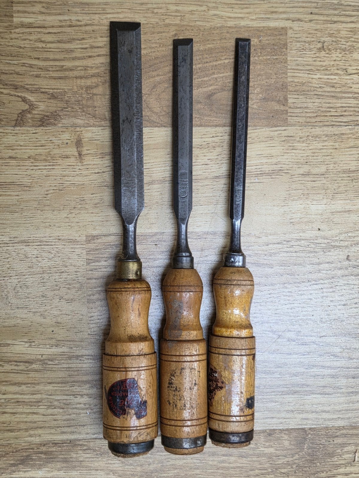 Set van 3 vintage Nooitgedacht beitels, Ophalen of Verzenden