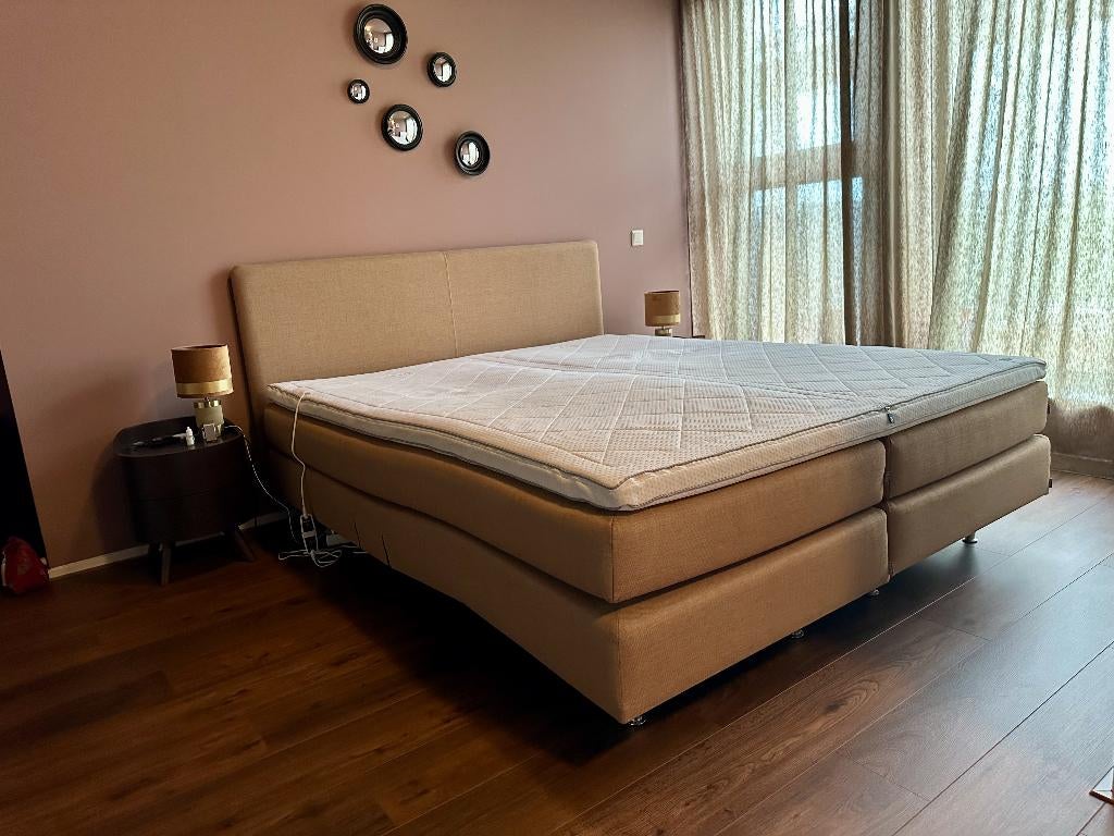 Auping Dublin boxspring 180 x 210, Ophalen, Gebruikt, Overige kleuren, 210 cm