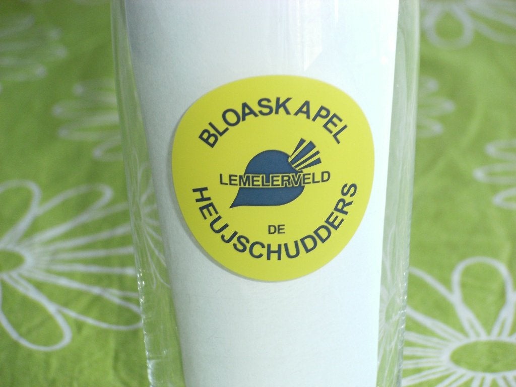 Glas Bloaskapel Heujschudders carnavalvereniging Lemelerveld, Ophalen of Verzenden, Zo goed als nieuw