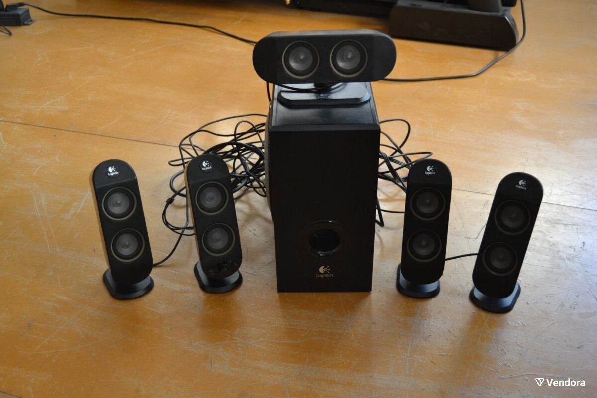 Logitech X-530 5.1 Surround Sound Speakerset, Computers en Software, Pc speakers, Ophalen, Gebruikt, Audiokanaal 5.1, Logitech