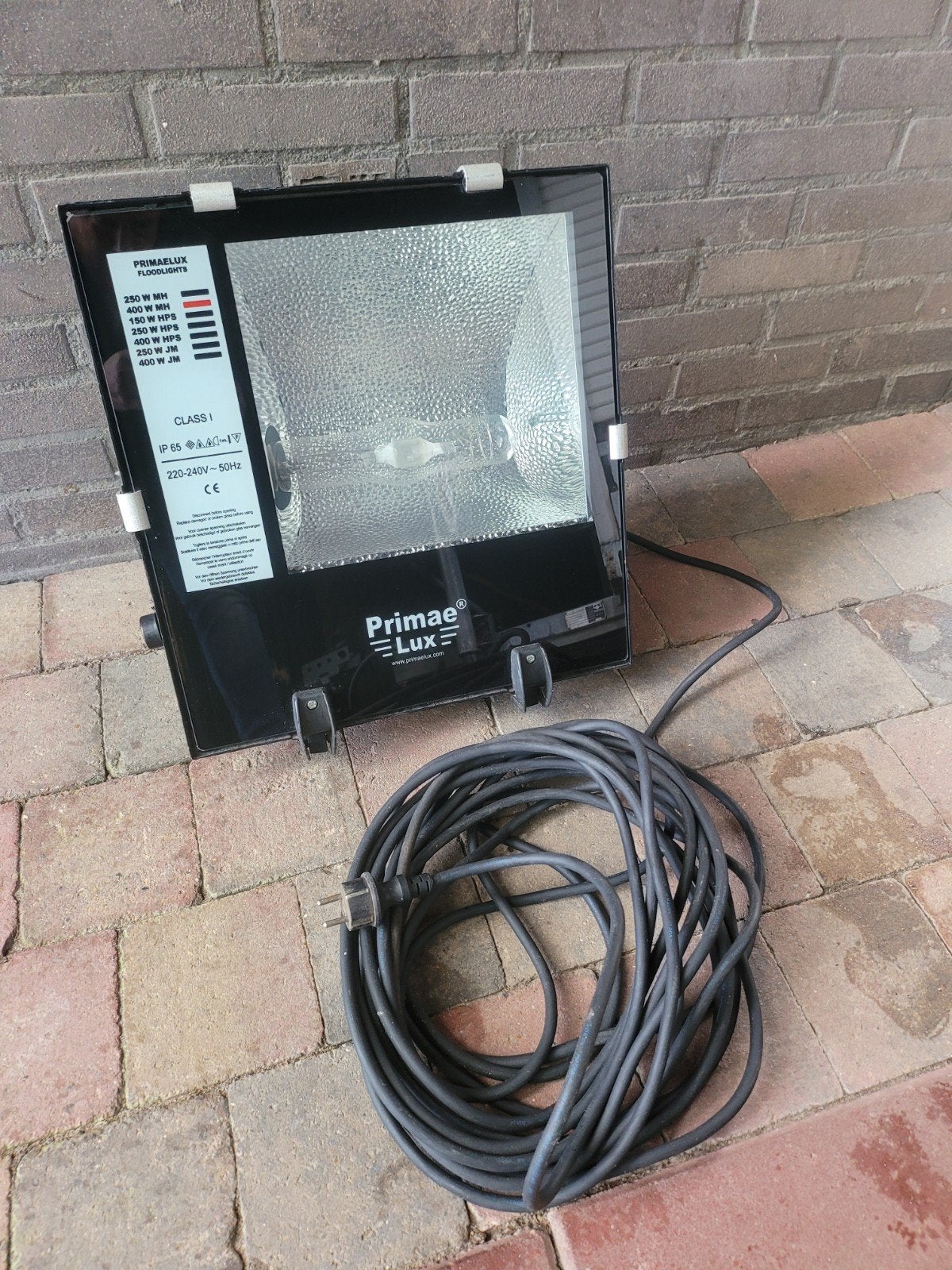 Primaelux HT0400407 400 Watt Gasontladingslamp Floodlight, Ophalen of Verzenden, Gebruikt