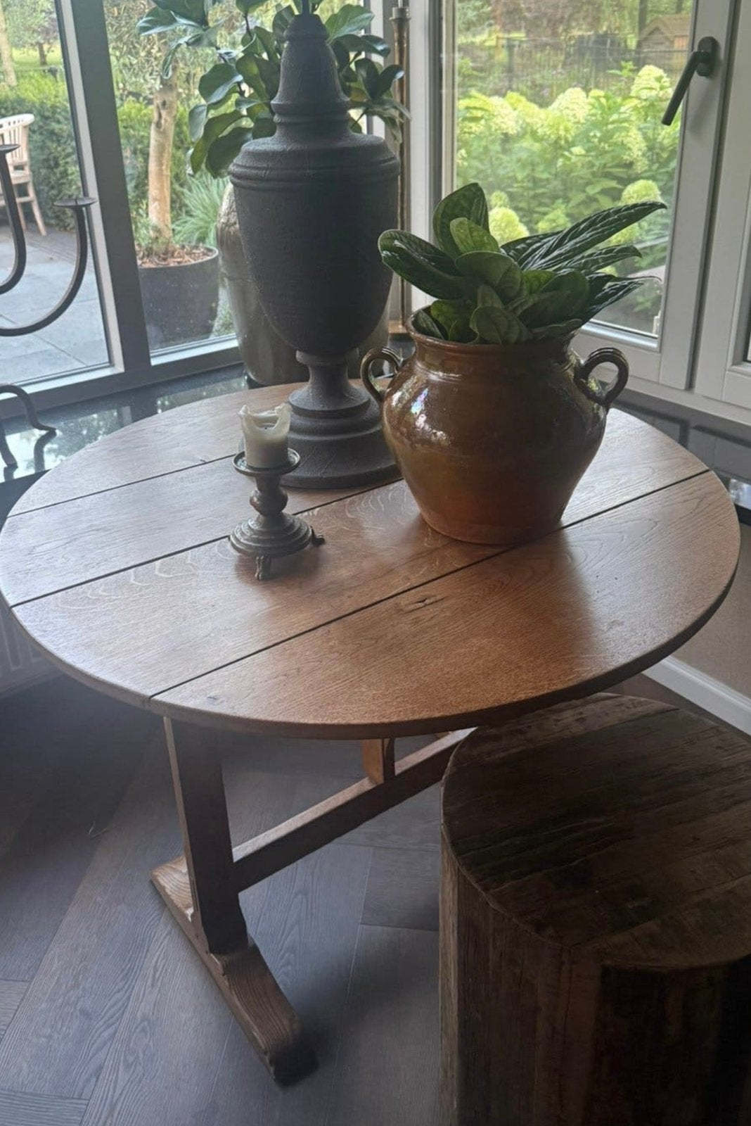 Brocante Franse ( bijzet) klaptafel!, Ophalen