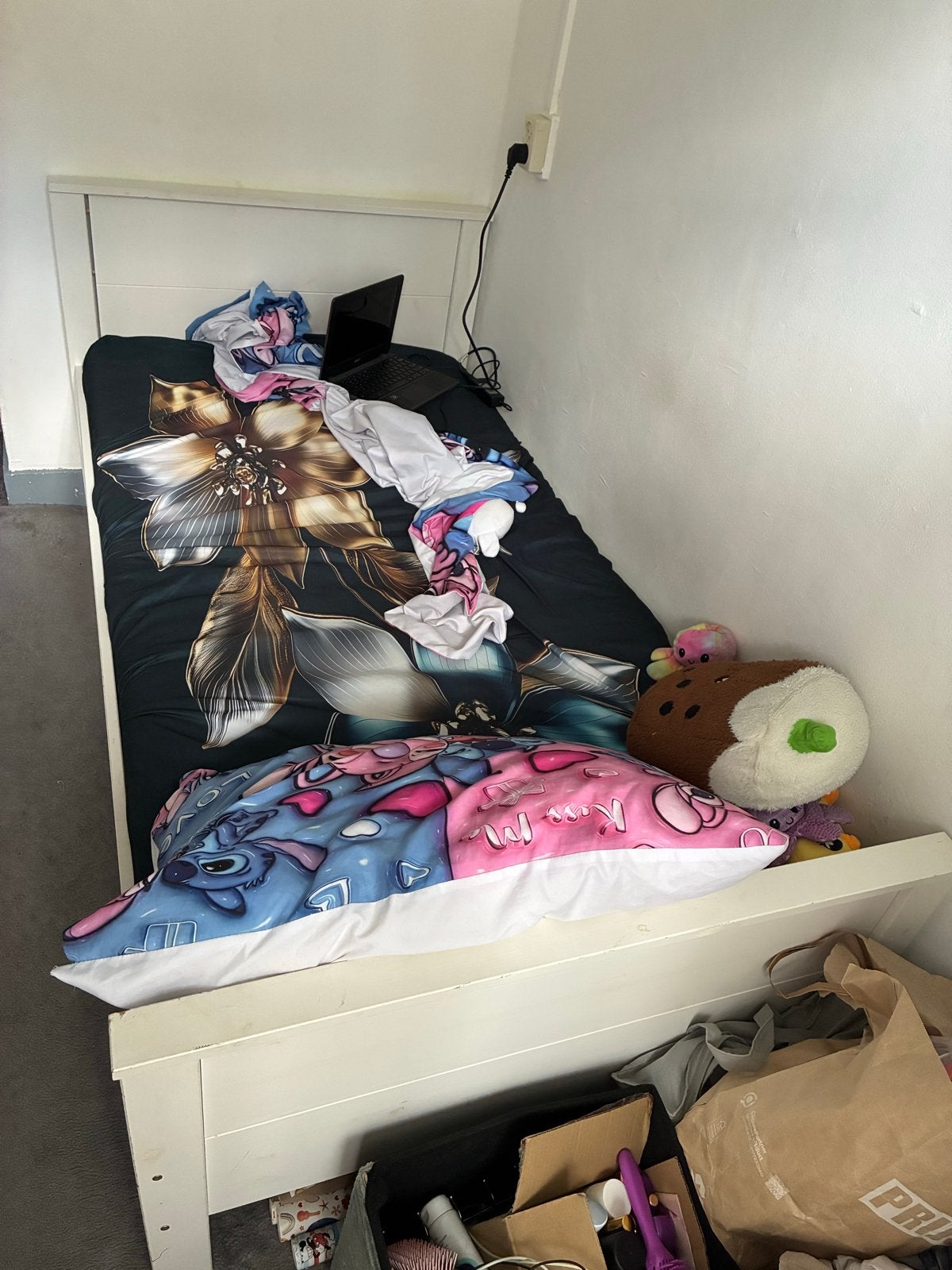 Eenpersoonsbed 90x180 cm, Huis en Inrichting, Slaapkamer | Bedden, Ophalen, Gebruikt, 90 cm, Eenpersoons