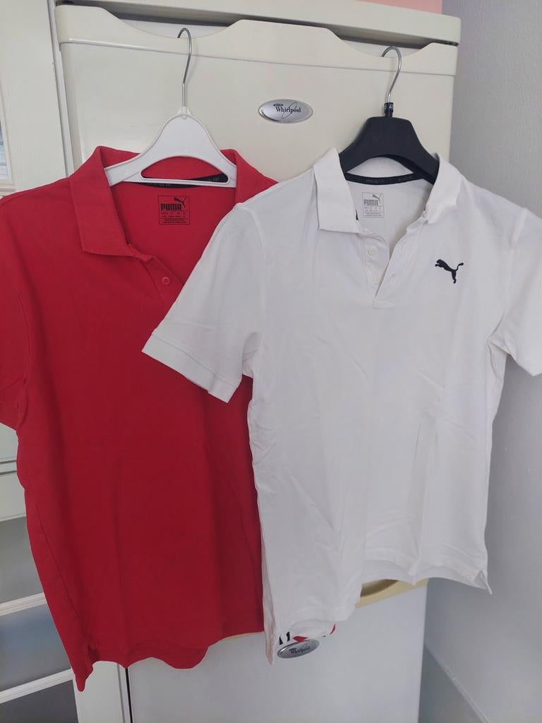 Twee polo's puma mt 48, Ophalen, Puma, Maat 48/50 (M), Wit