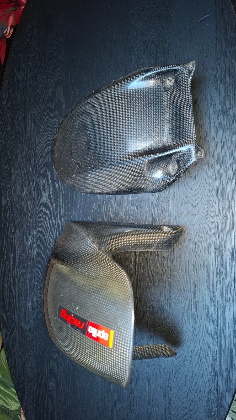 Aprilia rsv tuono gen2 origineel echt carbon spatbord (set), Ophalen of Verzenden