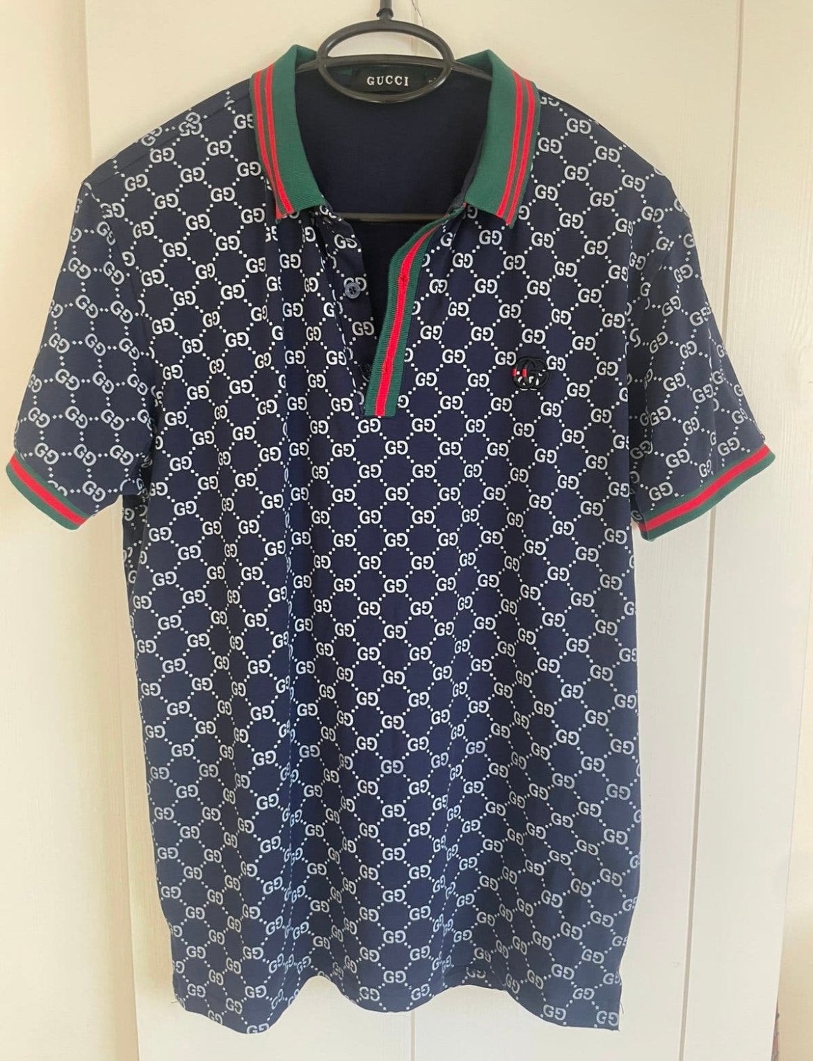 Gucci Polo Heren XL, Verzenden, Zo goed als nieuw, Maat 56/58 (XL), Blauw