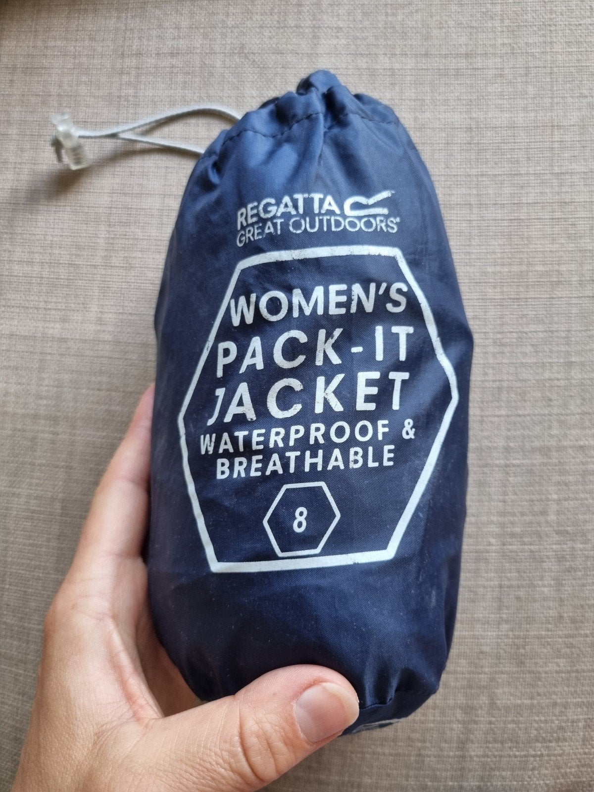 Regatta Pack-It Jacket maat XS - Waterdicht & Ademend, Ophalen of Verzenden, Zo goed als nieuw, Regenjas, Dames
