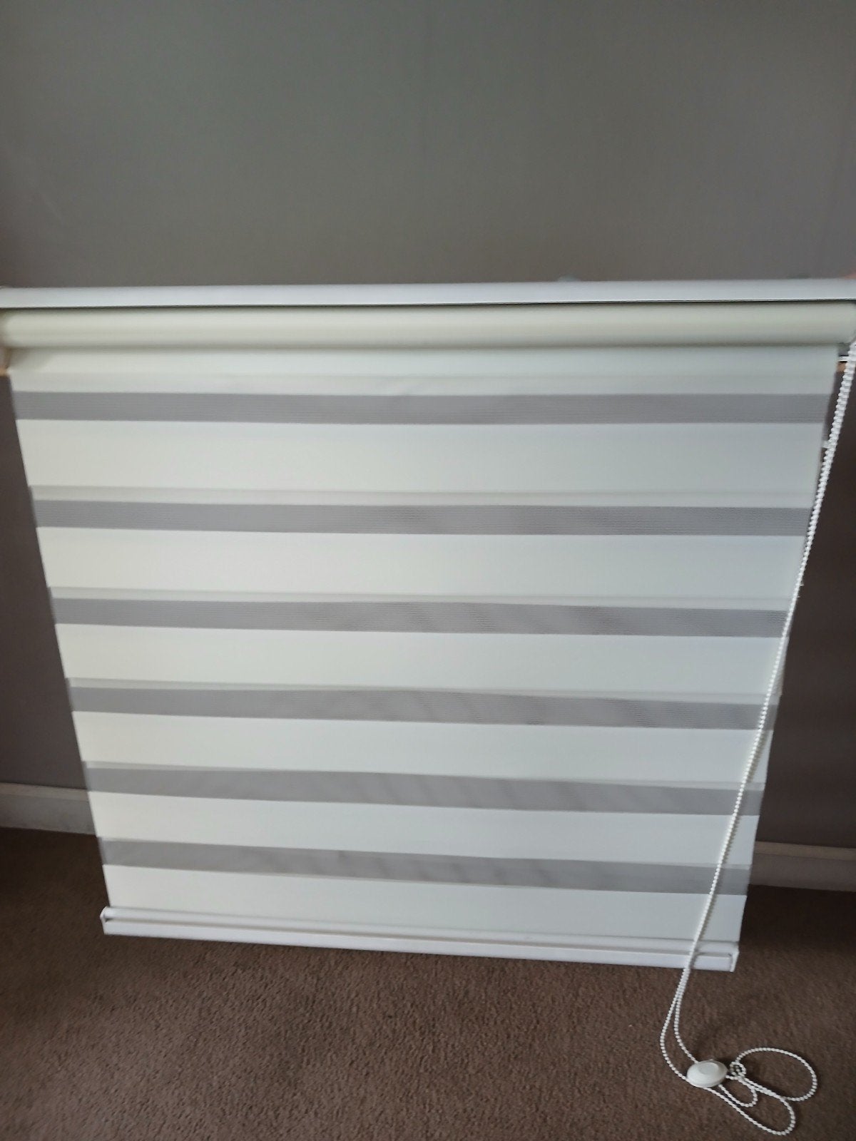 Duo Rolgordijn Wit - 180x87 cm, Ophalen, Gebruikt, Duo rolgordijn, Rolgordijn