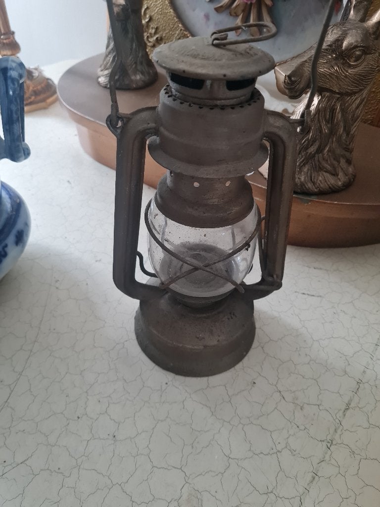 Kleine oude stormlamp, Ophalen of Verzenden