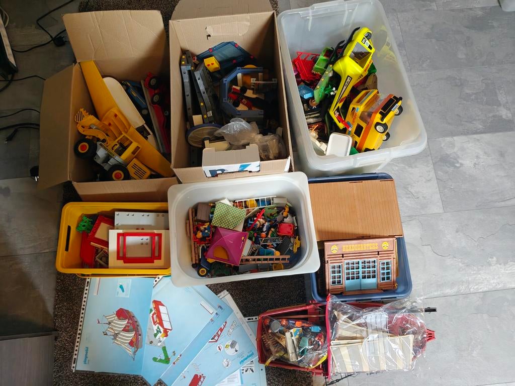 Grote Verzameling / Partij Vintage Playmobil met boekjes, Kinderen en Baby's, Speelgoed | Playmobil, Ophalen, Zo goed als nieuw