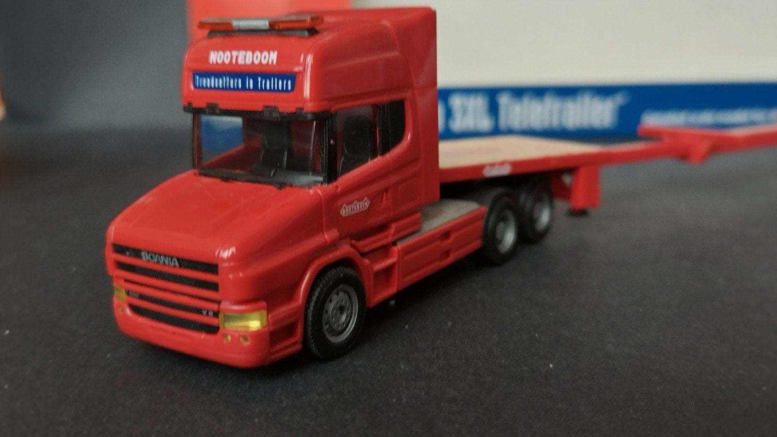 Scania Torpedo 3x XL Tele trailer Nooteboom 1:87 Herpa Pol, Verzenden, ., Nieuw, Herpa