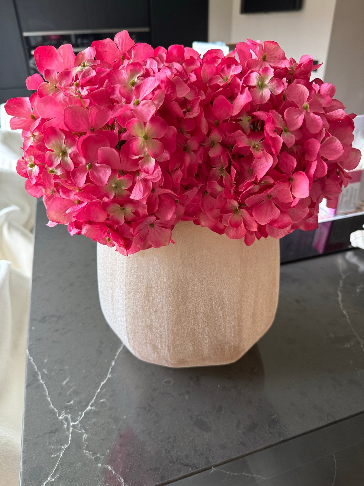 Silk-ka Hortensia's - Realistische Kunstbloemen, Huis en Inrichting, Ophalen, Binnen, Roze, Zijde