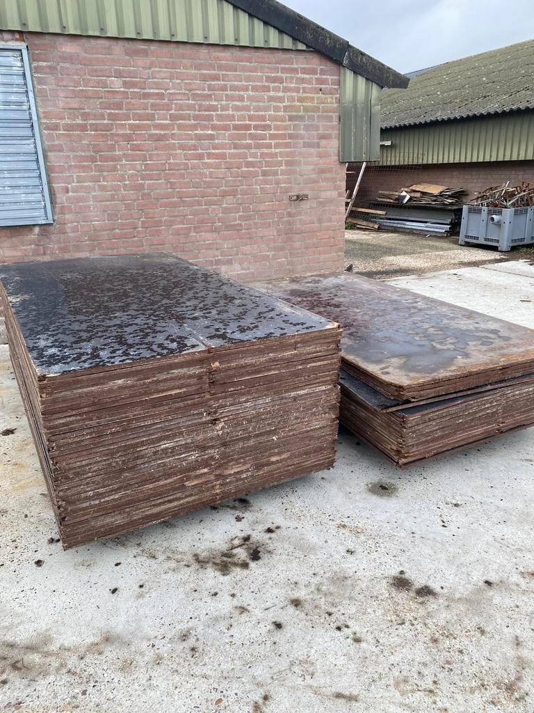 Betonplexplaten  gebruikt 18 mm 250 x 125 Betonplex platen, Doe-het-zelf en Verbouw, Hout en Planken, Minder dan 25 mm, Overige typen
