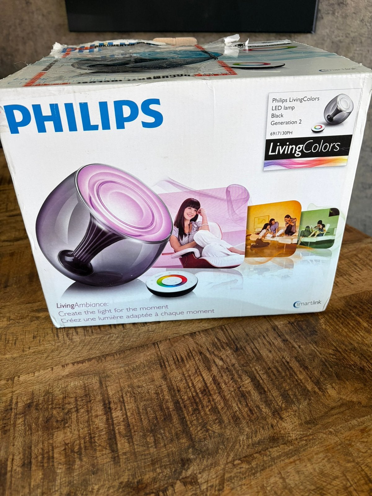 Philips living colors LED Lamp, Ophalen of Verzenden, Gebruikt, Philips